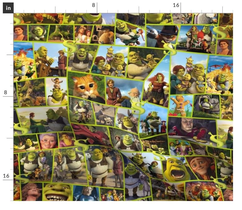 Shrek Collage | Mossy Grove Cloth